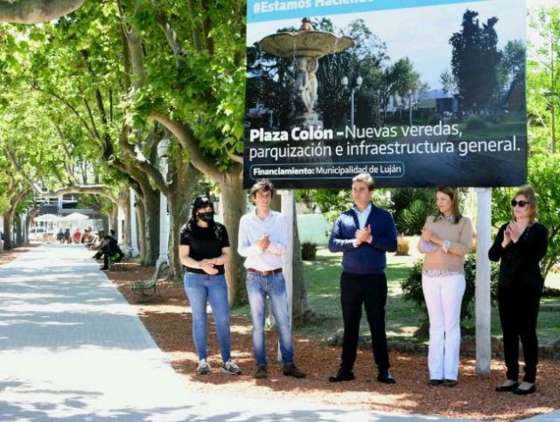 Se inauguró la primera etapa de remodelación de la plaza Colón Se inauguró la primera etapa de remodelación de la plaza Colón