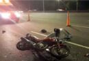 Accidente de moto en la madrugada: dos heridos graves