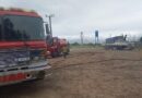 Se incendió un carbón en Ruta 6 y 34