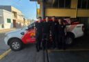 Dotación de bomberos voluntarios de Luján al Bolsón